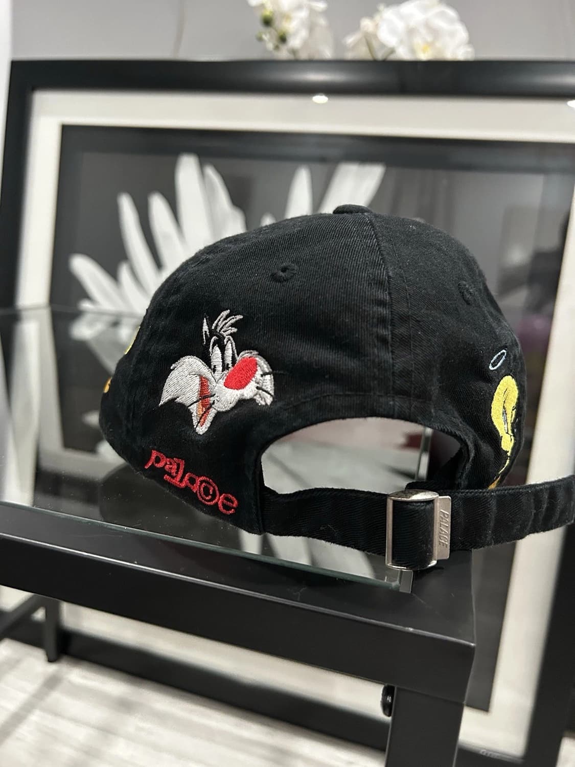 22SS 팔라스 × 루니툰즈 트위티 실베스터 캡 블랙레드 상품이미지4