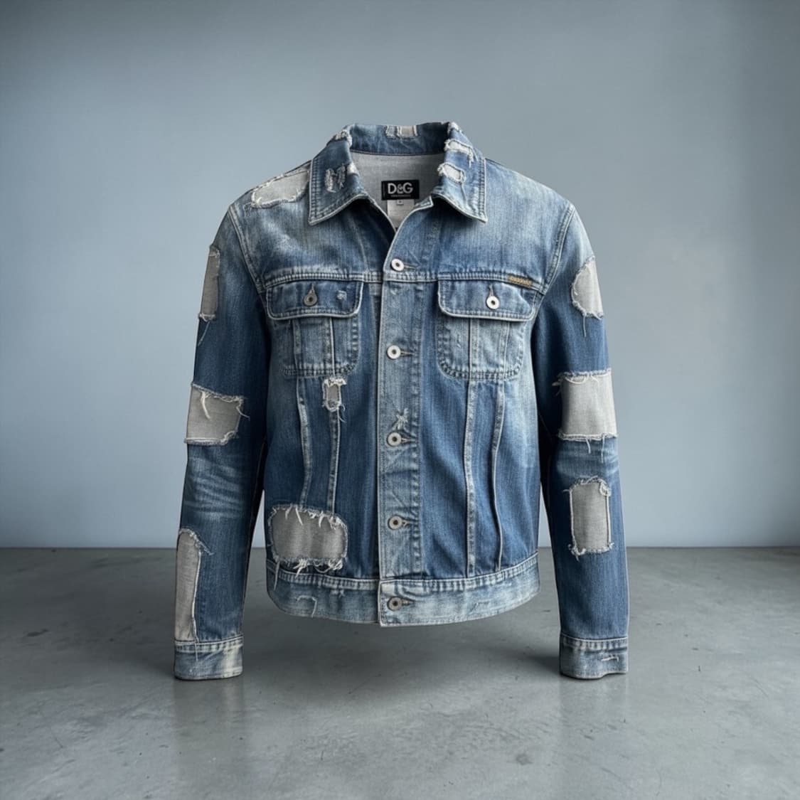 L/ 돌체앤가바나 04AW 데미지 데님 자켓 상품이미지1