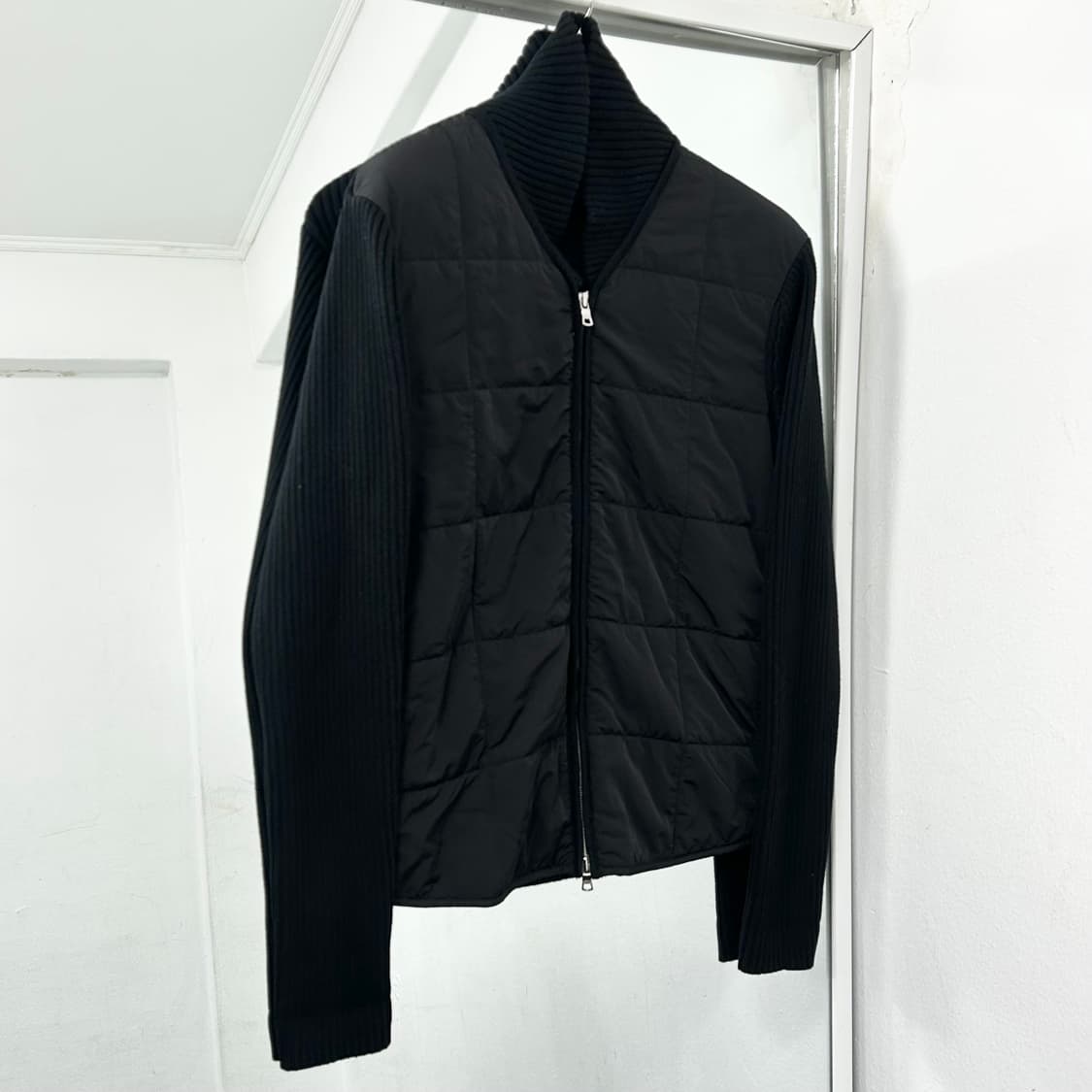 아르마니 익스체인지 패딩 믹스드 니트 자켓 상품이미지5