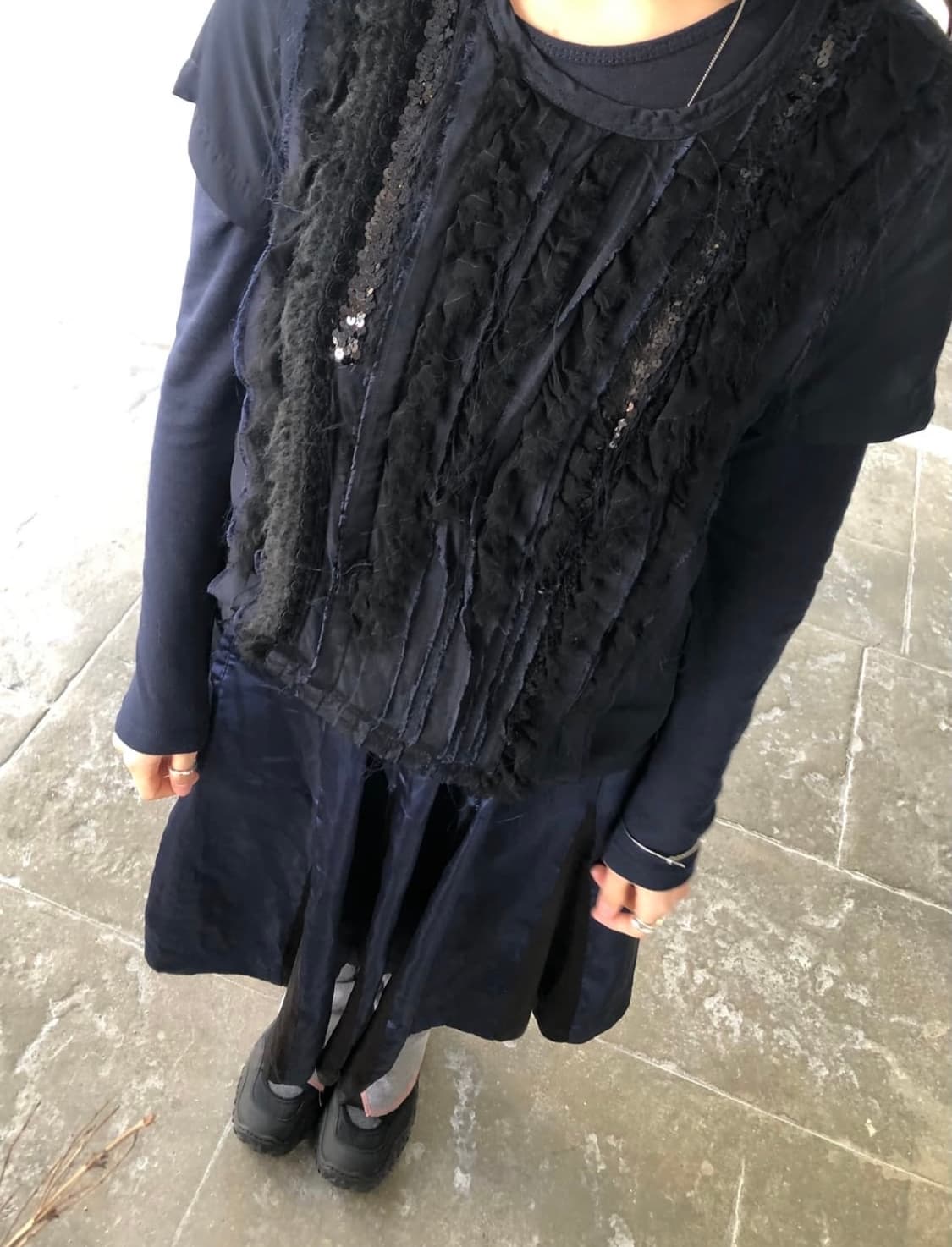 꼼데가르송 트리콧블라우스 상품이미지1