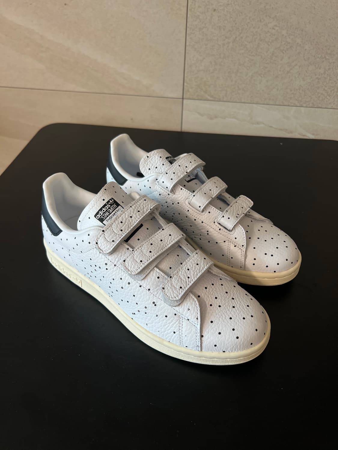 [265mm] [새제품] 아디다스 스탠스미스 CF 벨크로 (블랙) 풀박스 상품이미지1