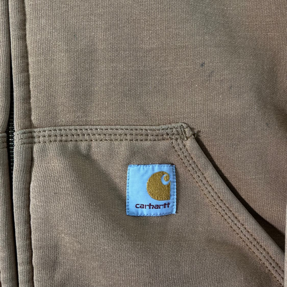 105 칼하트 베이지 써멀 후드집업 상품이미지3