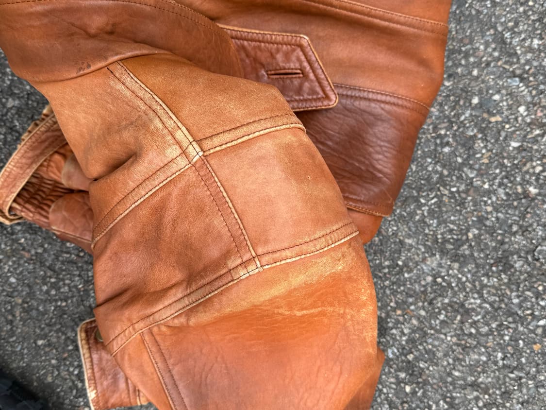 🇬🇧80s Made in England 소가죽 레더 자켓 상품이미지5