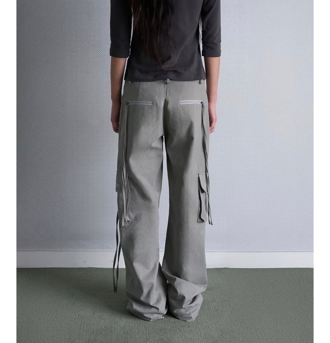 시오 로우 카고 팬츠 그레이 상품이미지3
