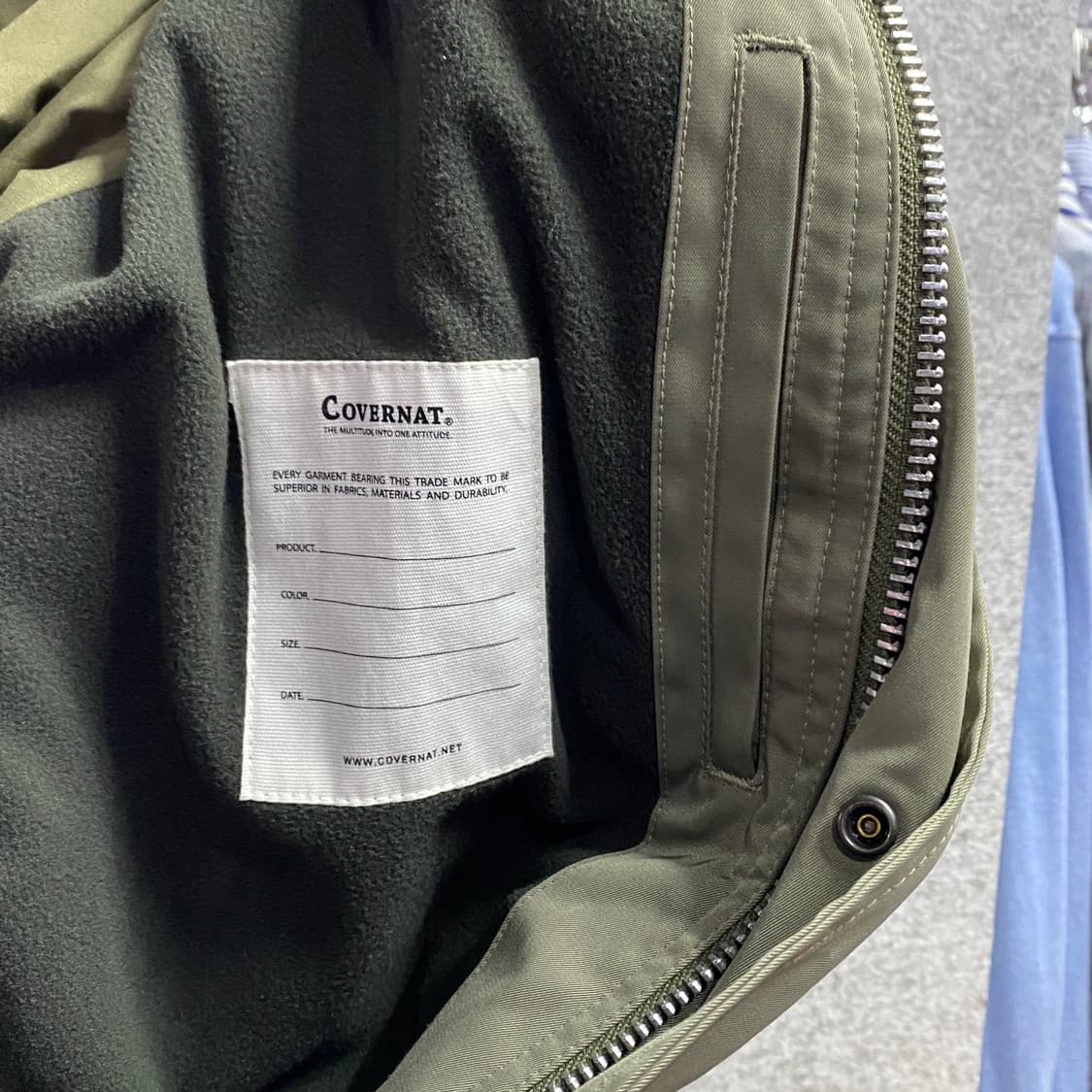 커버낫 카키 피쉬테일 자켓 B4331 상품이미지5