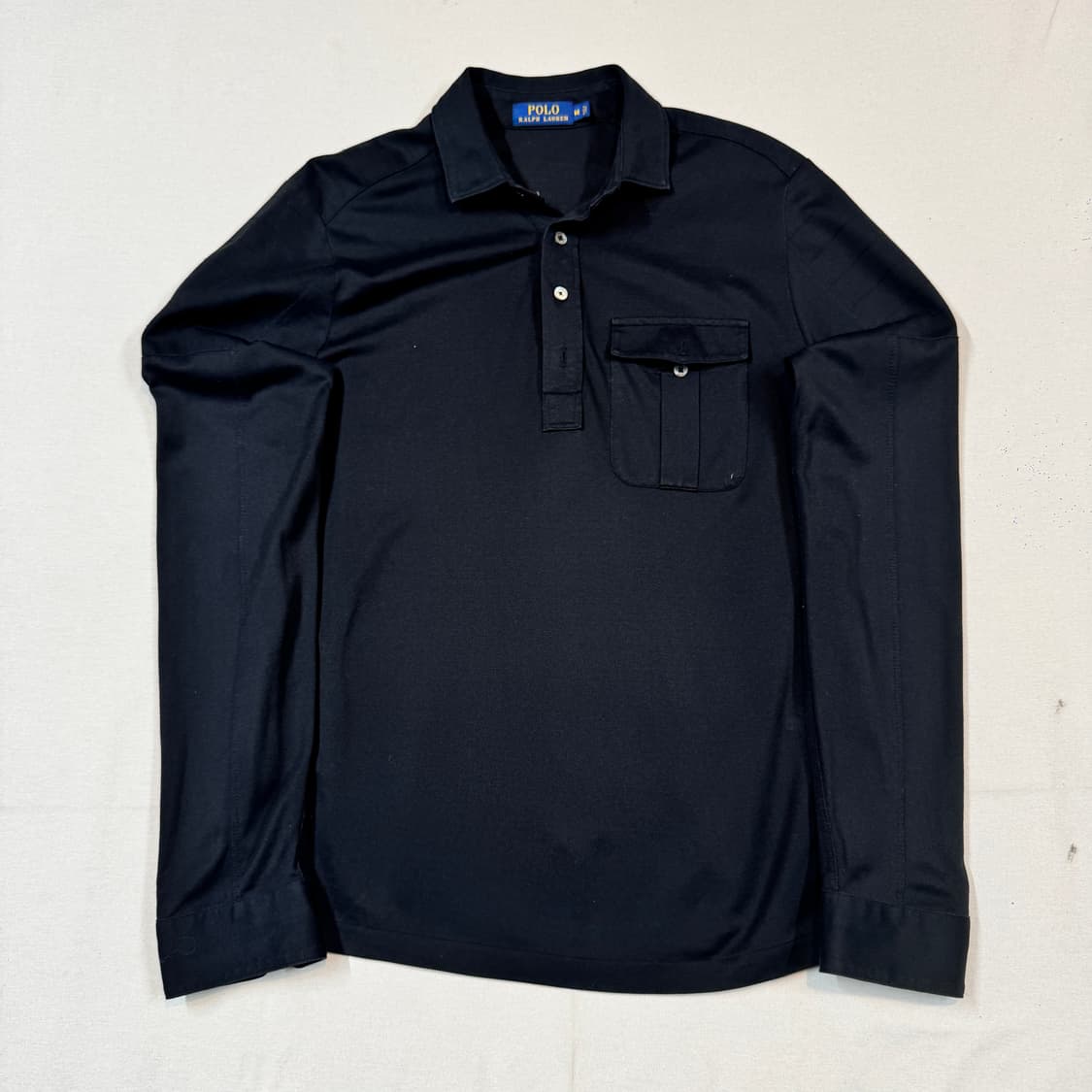 M) 폴로 랄프로렌 블랙 포켓 긴팔 셔츠 상품이미지1