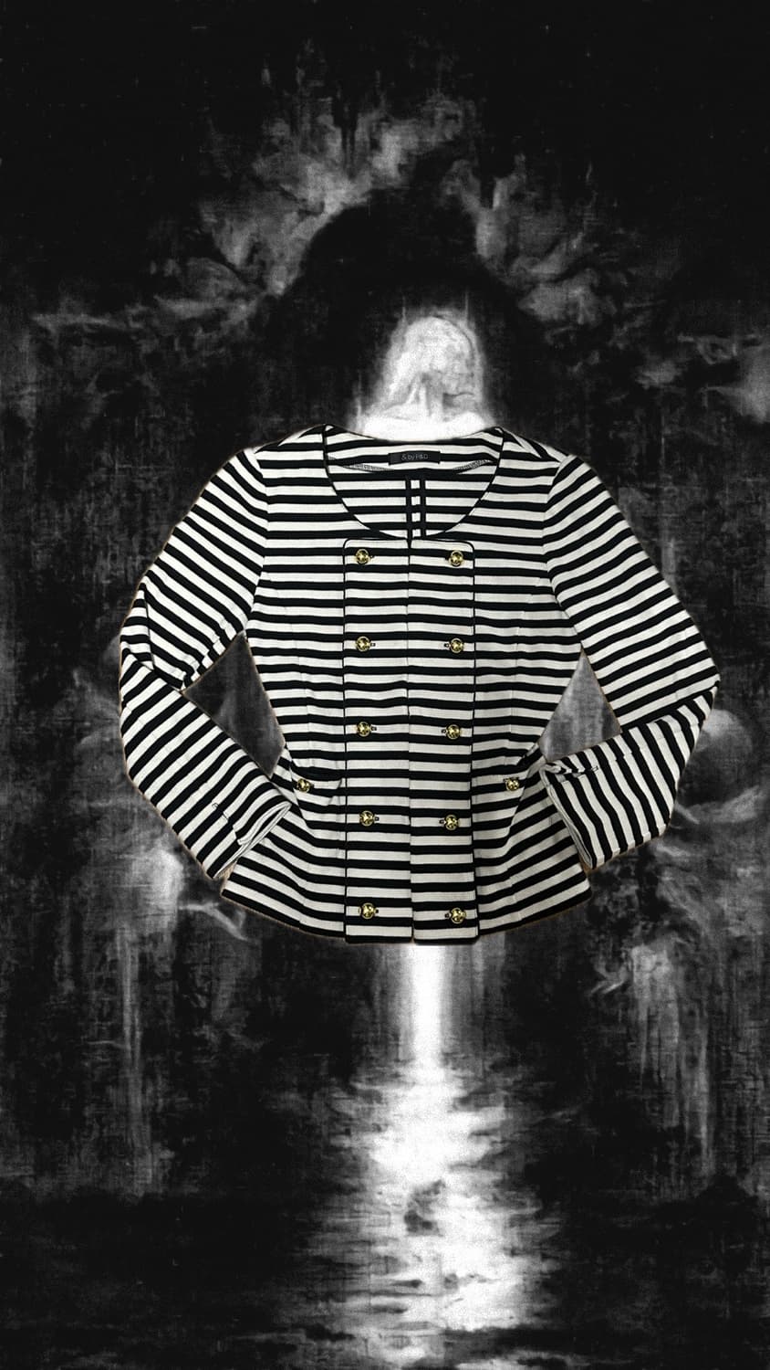 스트라이프 단가라 나폴레옹 자켓 상품이미지1