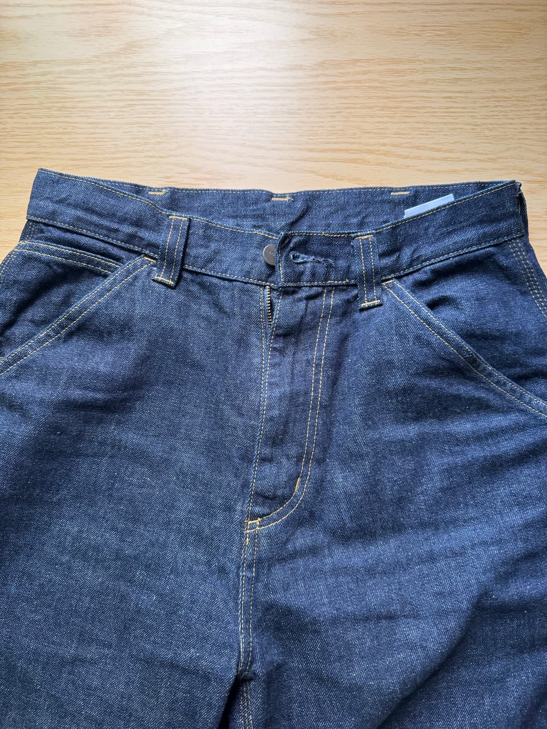 칼하트 OG 싱글 니 팬츠 카마노 블루 린스드 상품이미지2