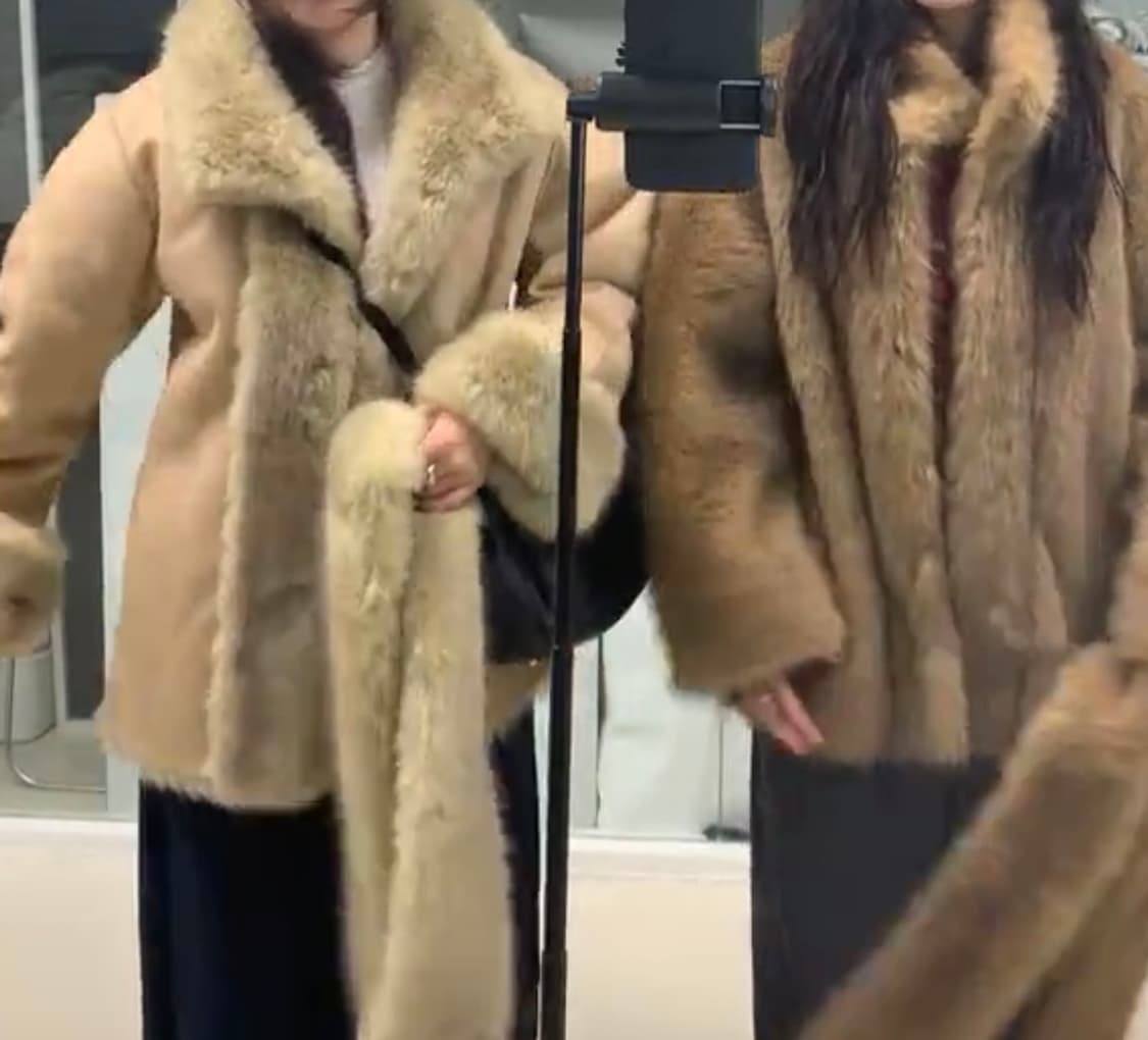 브리드 퍼무스탕 (브라운) 상품이미지1