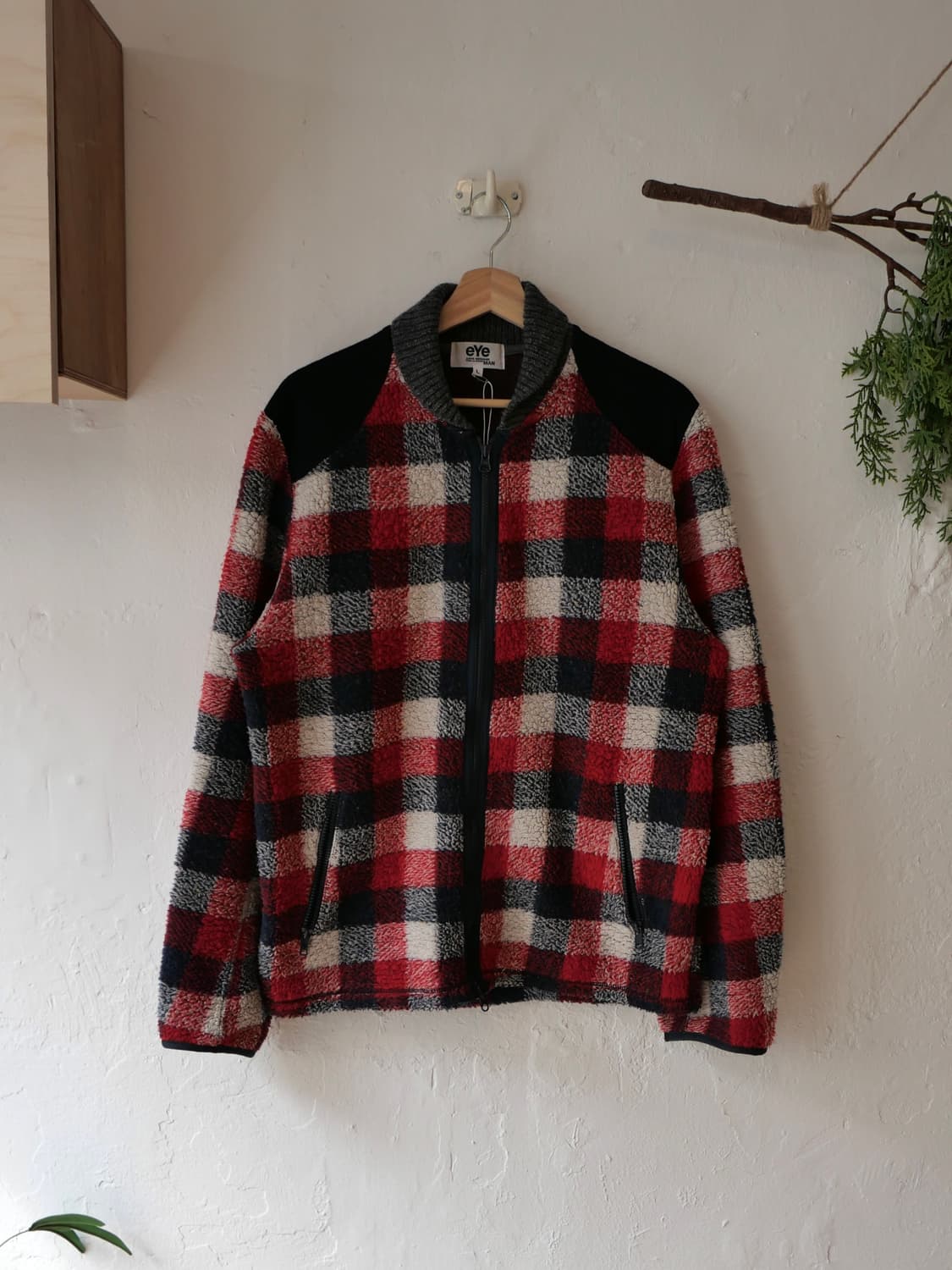준야 와타나베 eYe 체크 플리스 자켓 상품이미지2