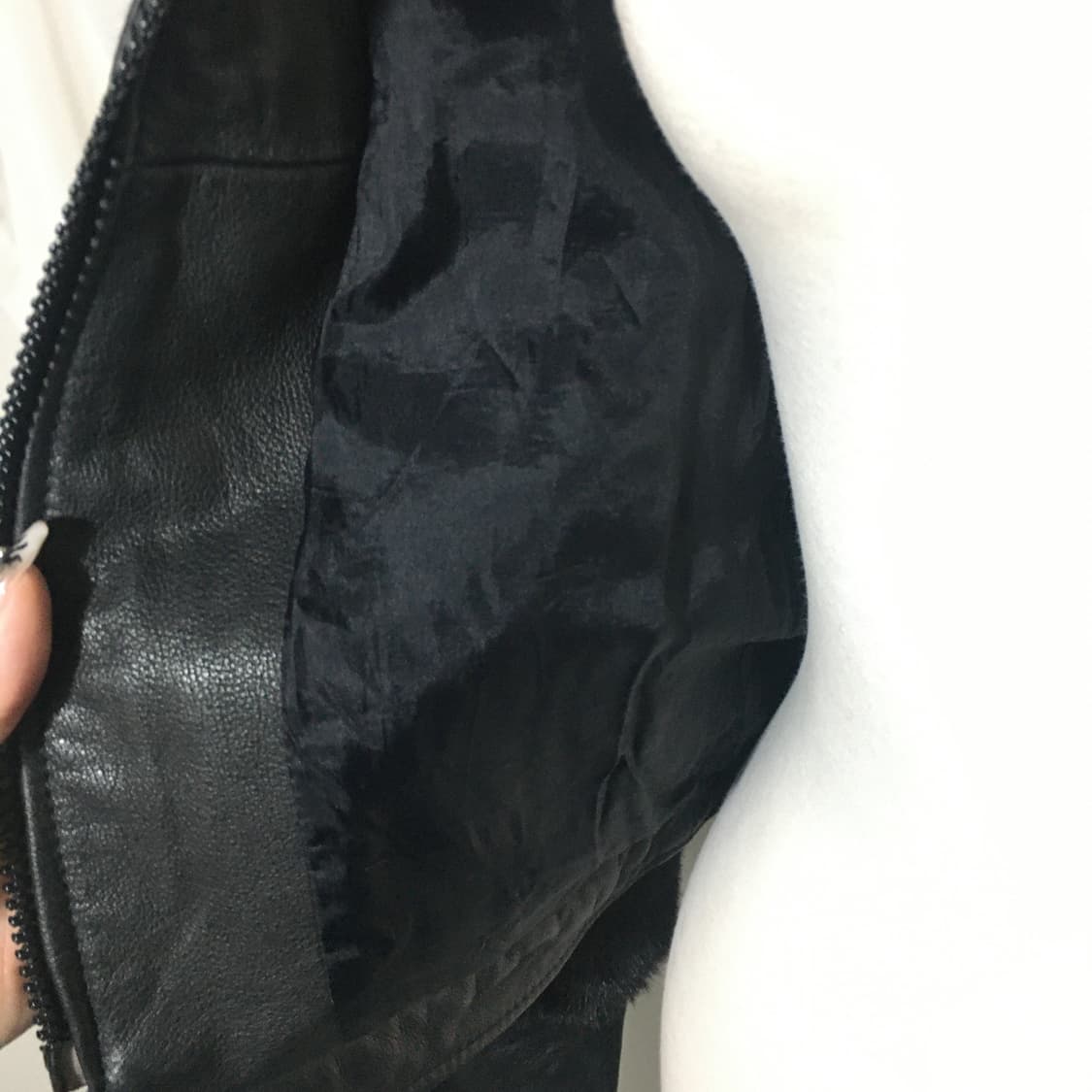H&m 레더 퍼 자켓 상품이미지7