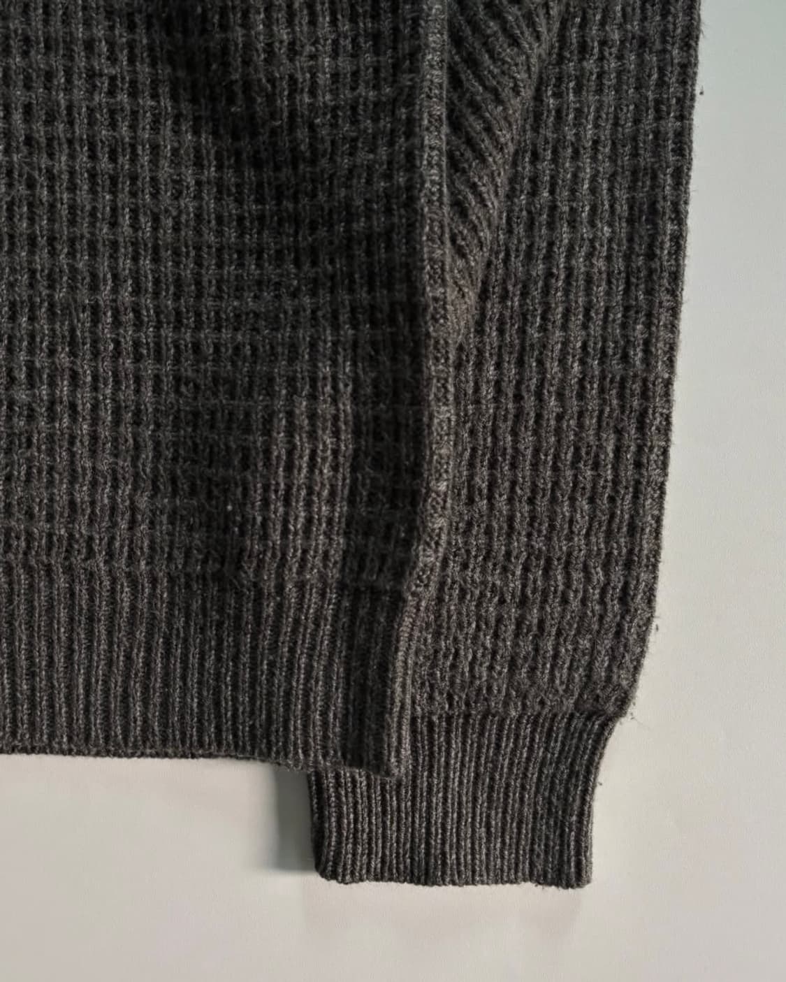 Stussy 스투시 90s 카키 와플 짜임 니트 상품이미지5