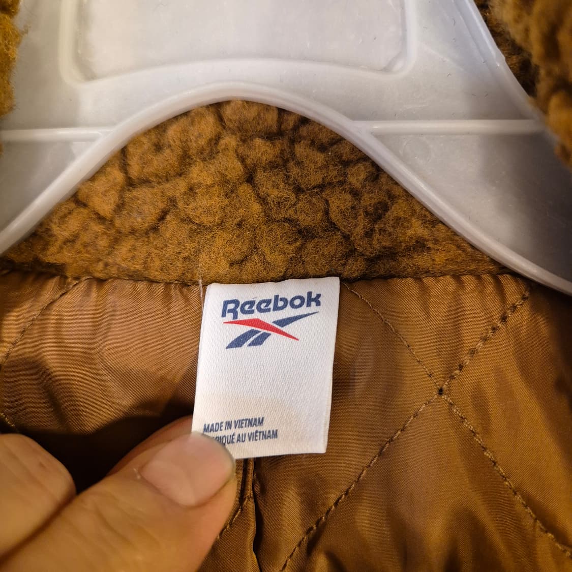 여성-M 리복 브라운 롱 후리스자켓  상품이미지3