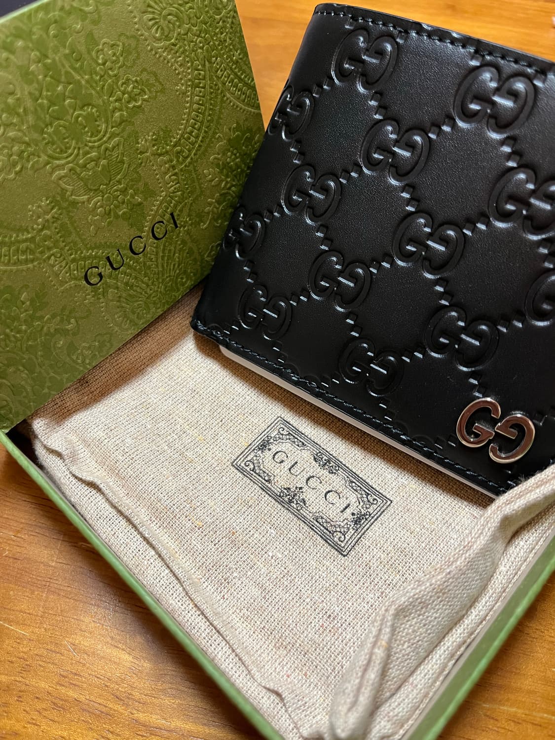 Gucci Signature Wallet Black 상품이미지4