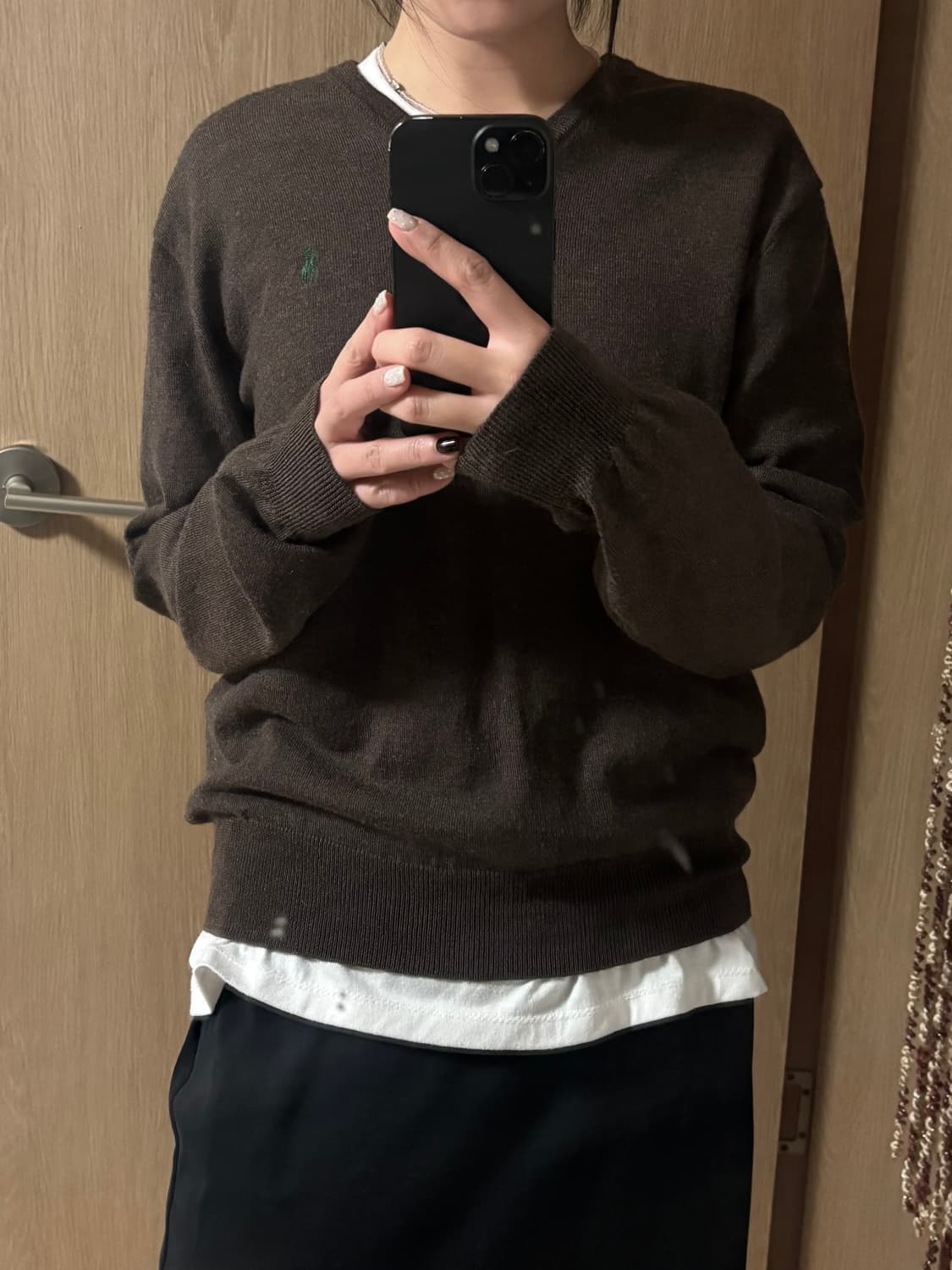 폴로 브이넥 니트  상품이미지2