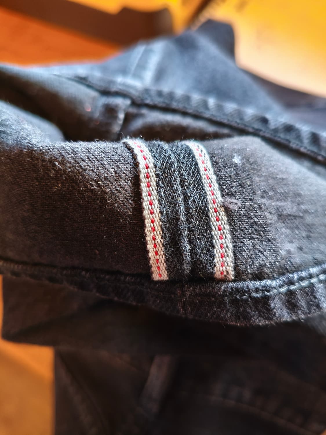 그라프페이퍼 셀비지 5포켓 와이드 스트레이트 데님 팬츠 판매합니다 상품이미지10