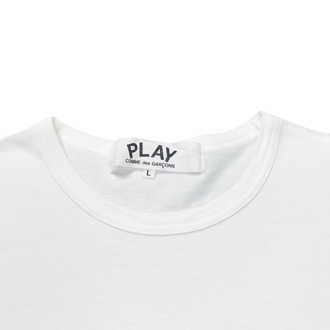 (L) 꼼데가르송 5하트 롱슬리브 화이트 상품이미지4