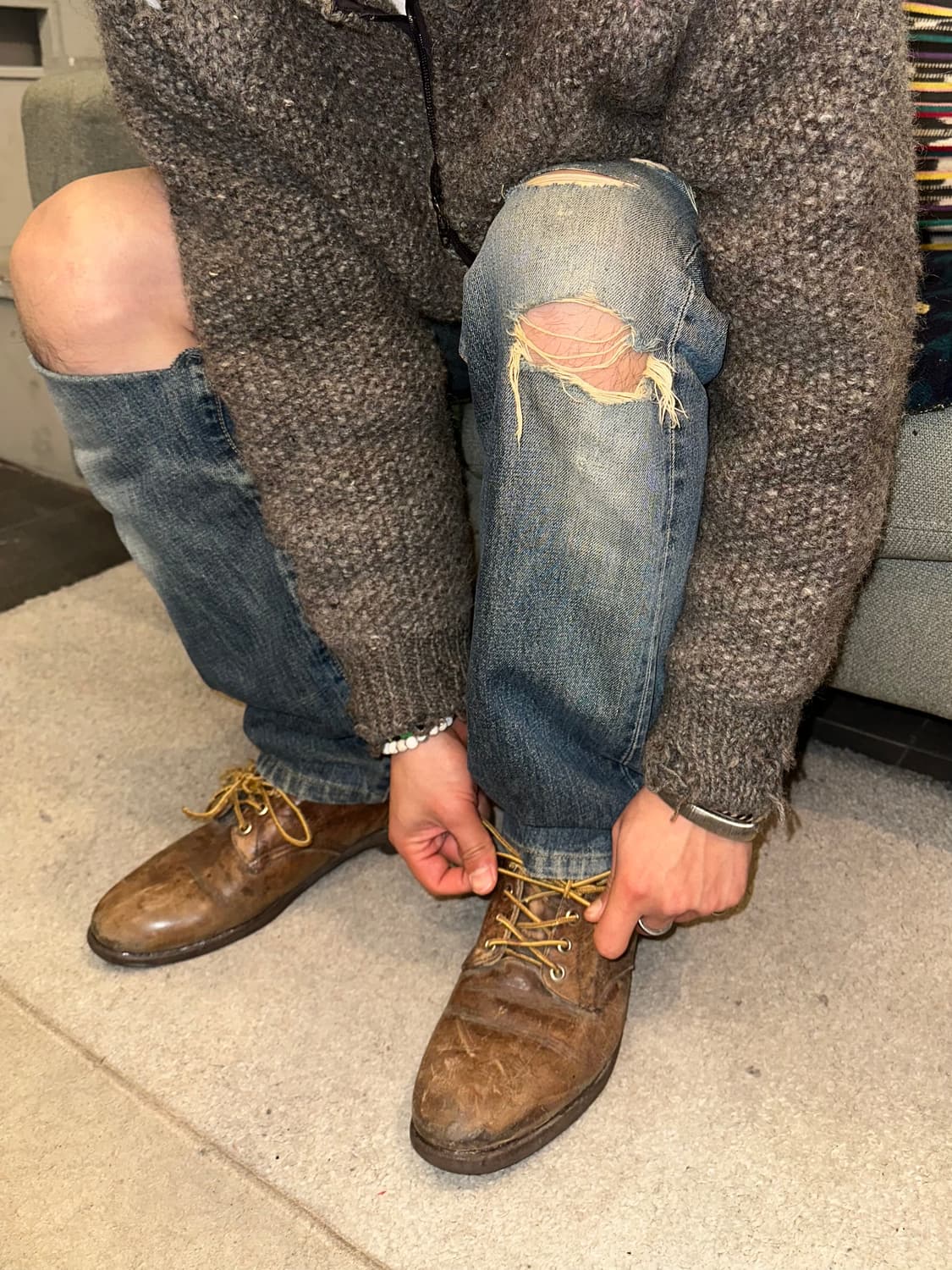 90‘s Red Wing 2126 utility brogan boots 상품이미지3