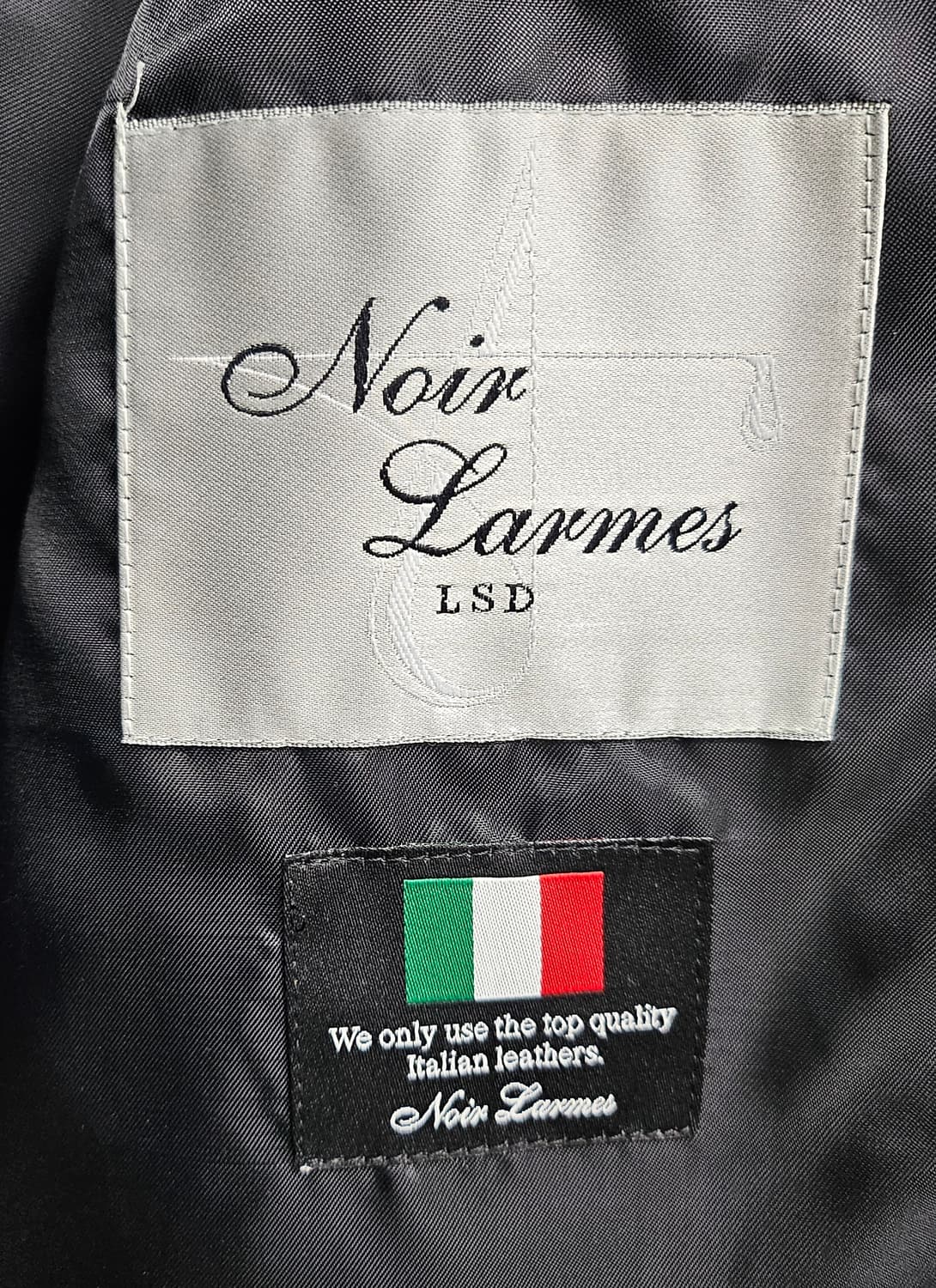 느와르라르메스 가죽자켓 44/ 90 양가죽 라이더자켓 AD12 상품이미지4