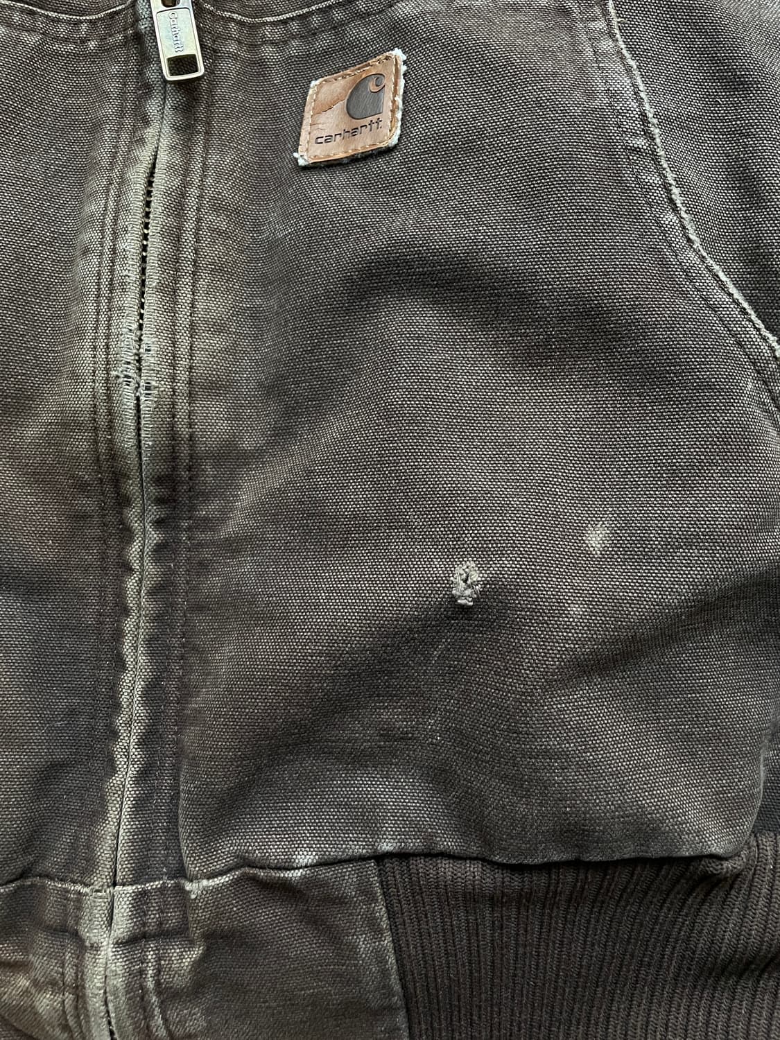 칼하트 j130 DKB 다크 브라운 액티브 자켓 샌드스톤 상품이미지5