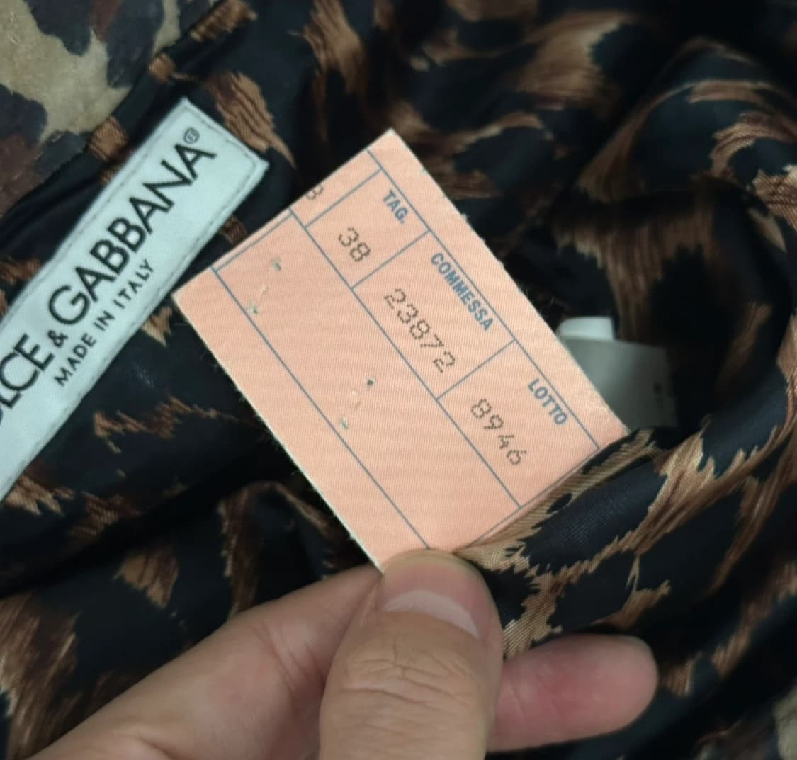 돌체앤가바나 정품 레오파드 베라펠레 가죽 스커트 상품이미지4