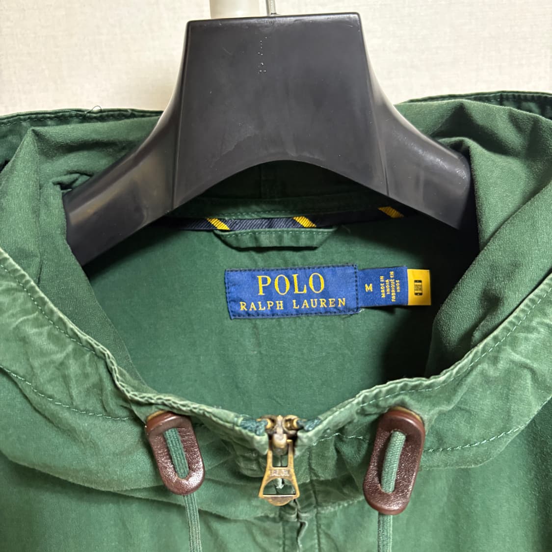 폴로 랄프로렌 TALON 지퍼 후드 스윙탑 / 그린, M 상품이미지4