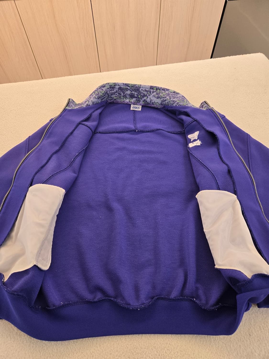 아식스 일본빈티지 고등학교 기무라 퍼플 트랙 자켓 상품이미지7