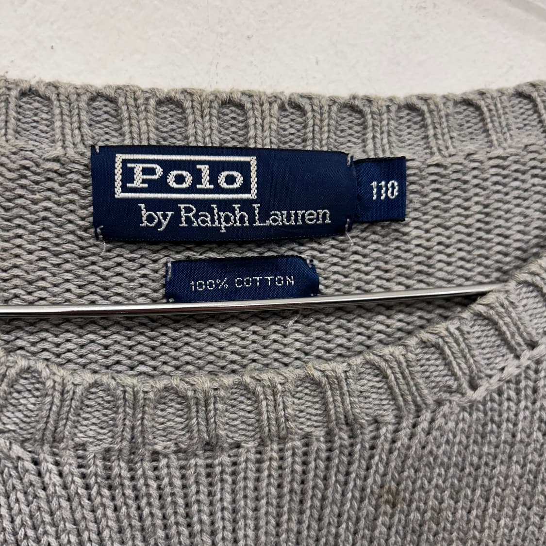 폴로 랄프로렌 90s 스몰포니 코튼 니트 상품이미지5