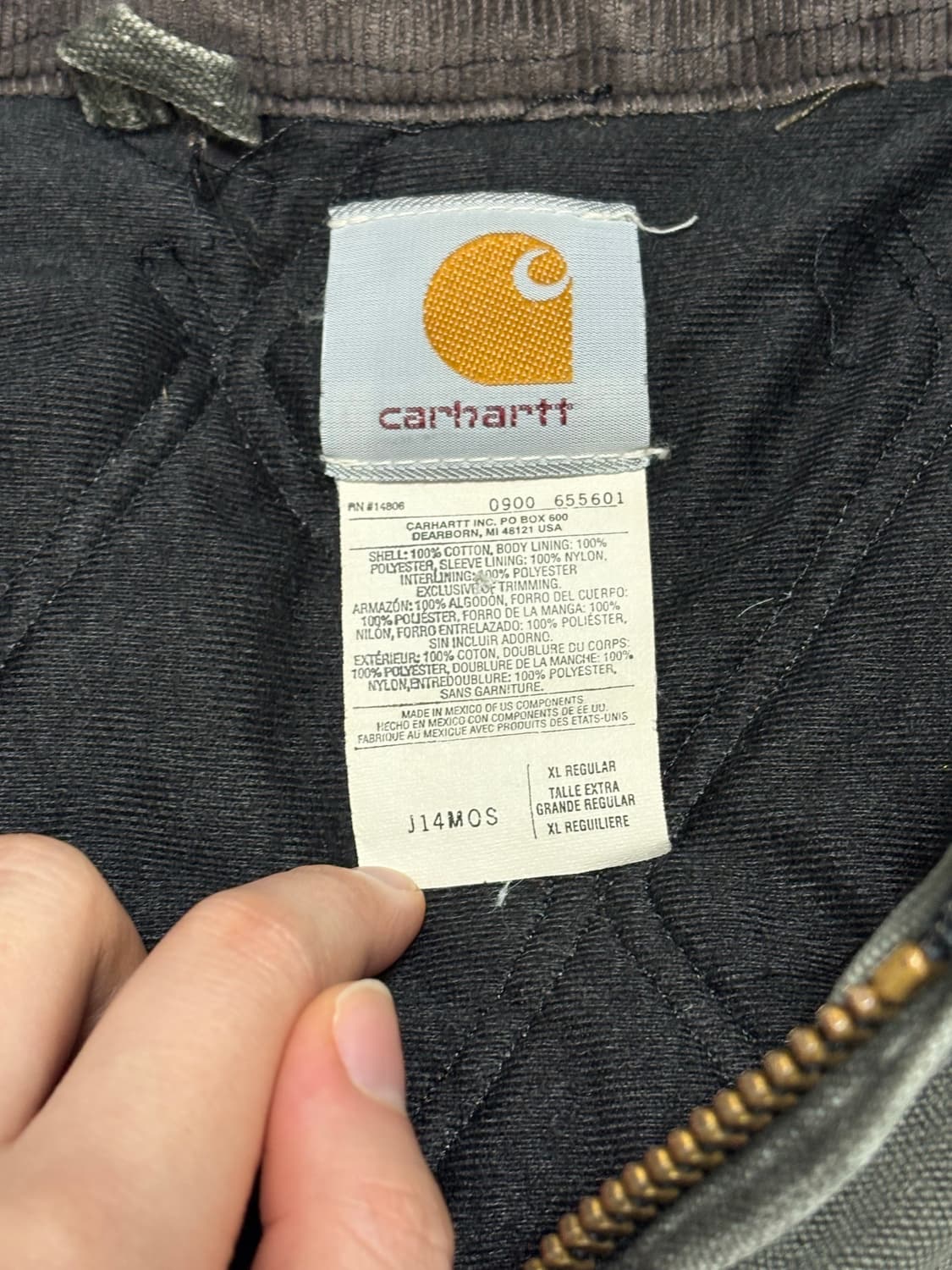 🇲🇽 00s 칼하트 J14 산타페 자켓 모스그린 상품이미지4