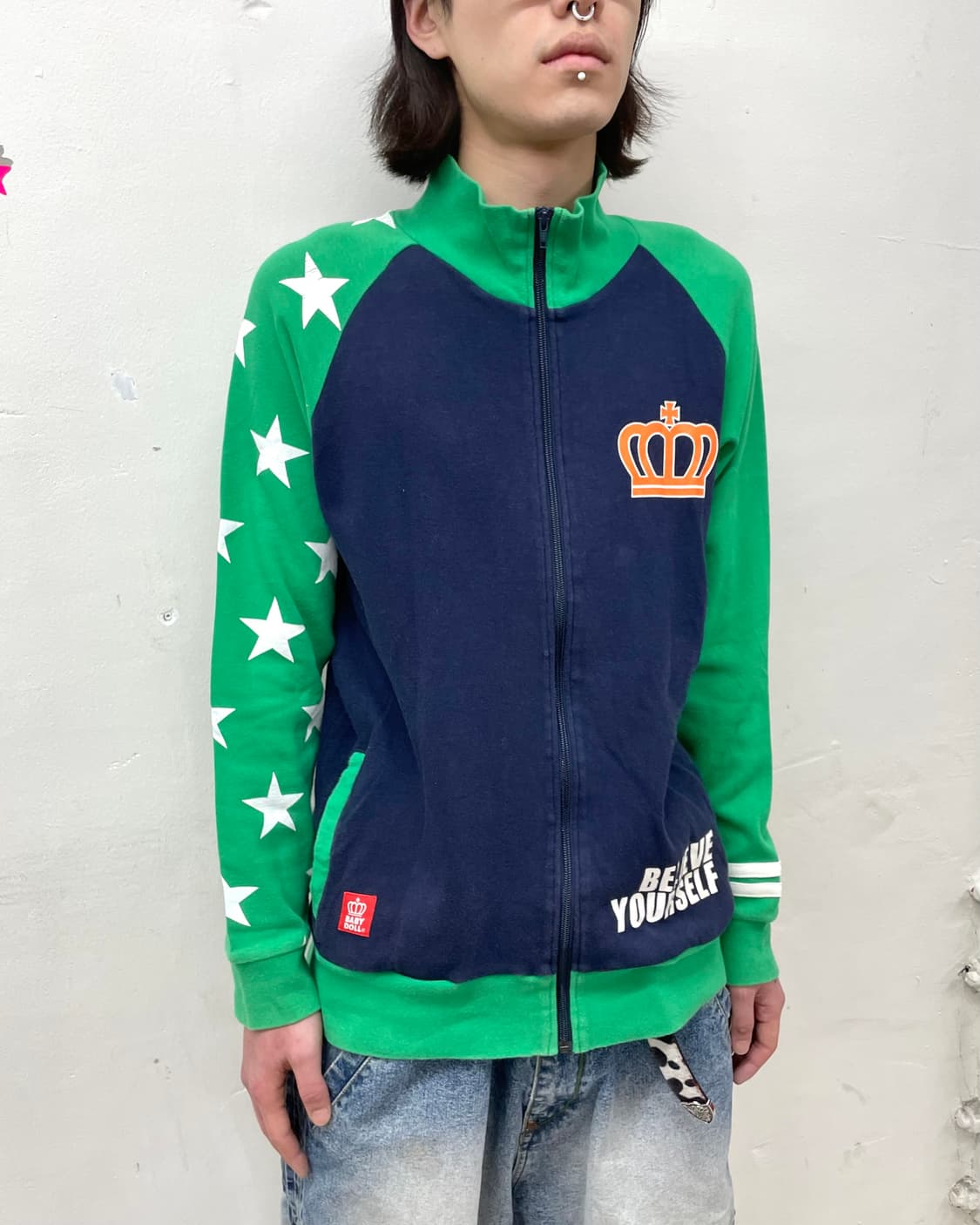 Baby Doll Retro Star Green Jacket  상품이미지3