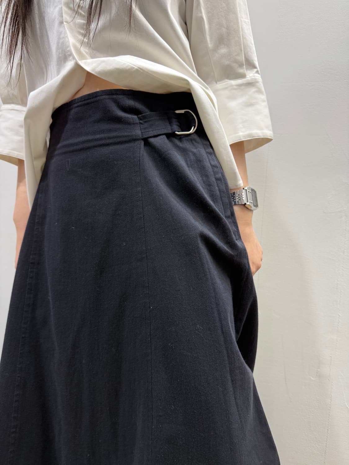 꼼데가르송 사이드 링 디테일 스트랩 스커트 상품이미지4