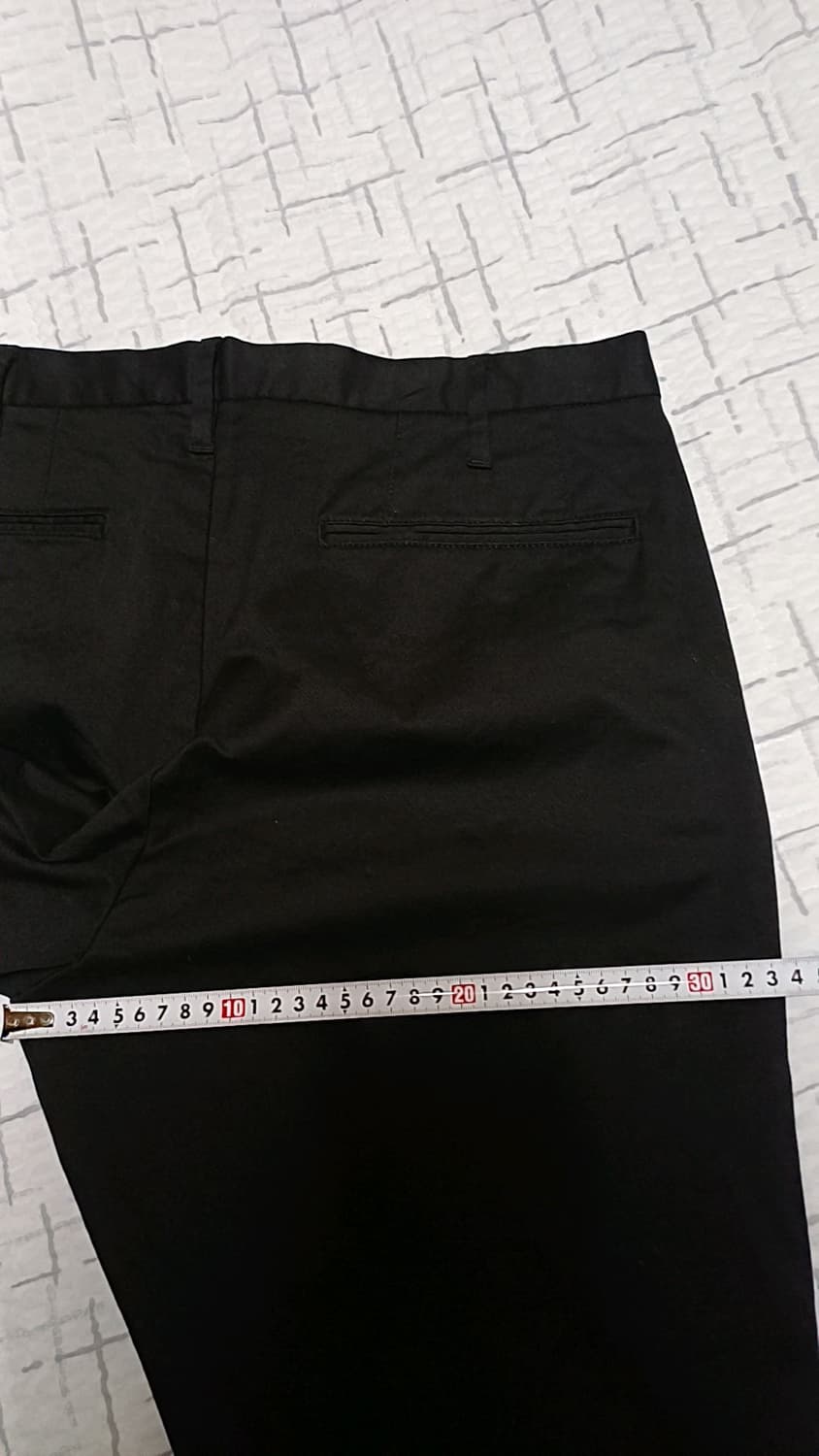 무인양품 스판블랙면바지 34인치 기장105 상품이미지9