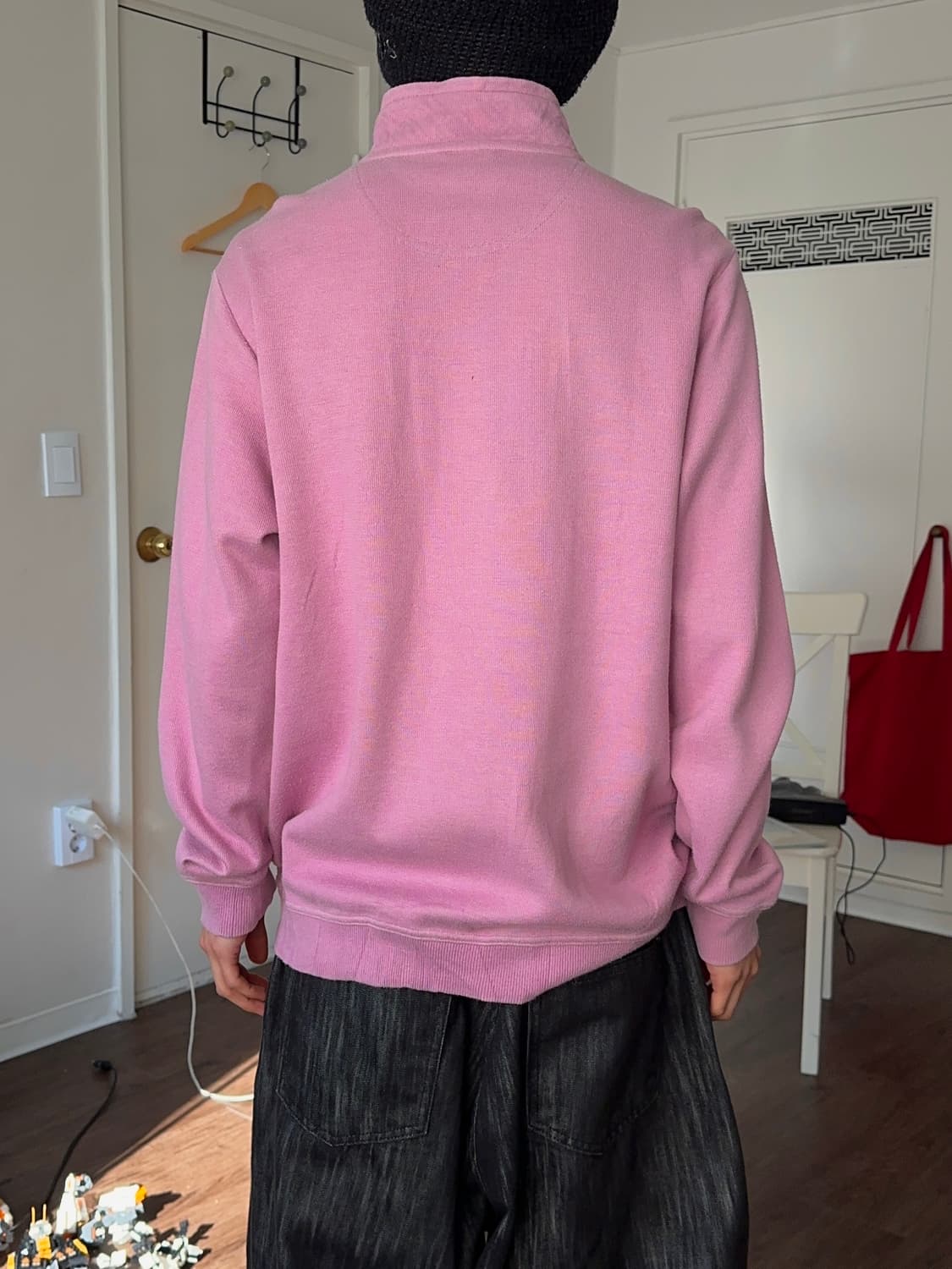 Hush Puppies 쿨톤핑크 하프 집업 니트 상품이미지7