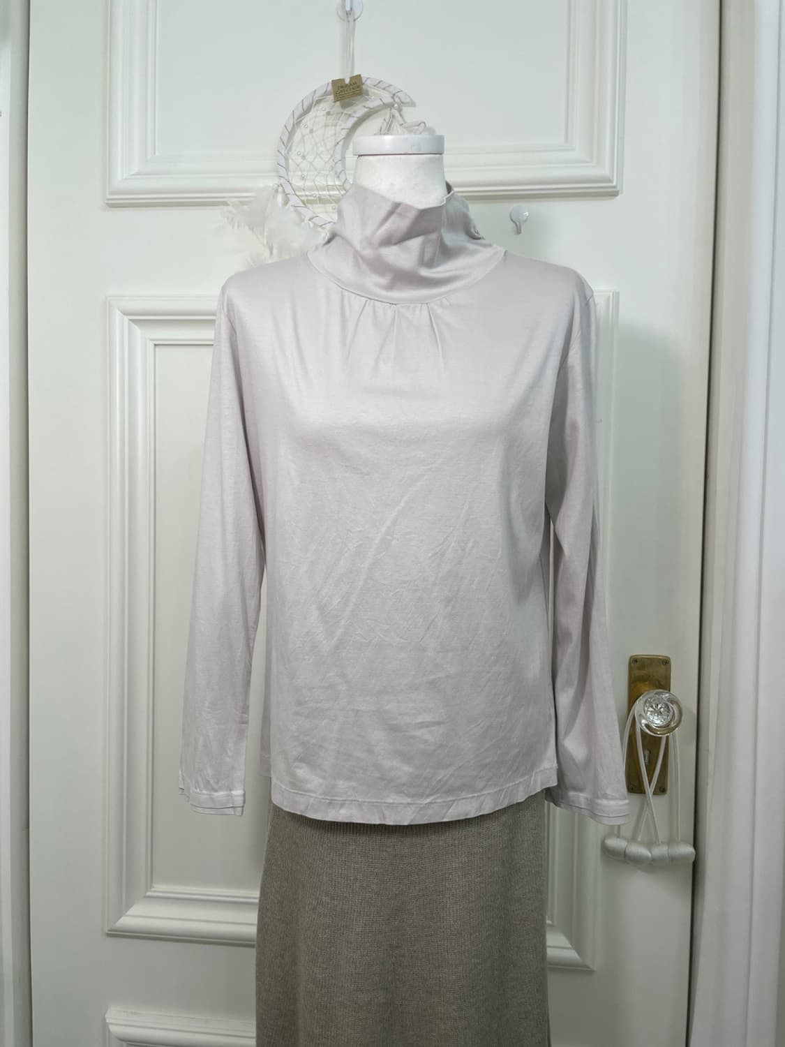 sheer gray rainbow mori sweater cape&nec 상품이미지10