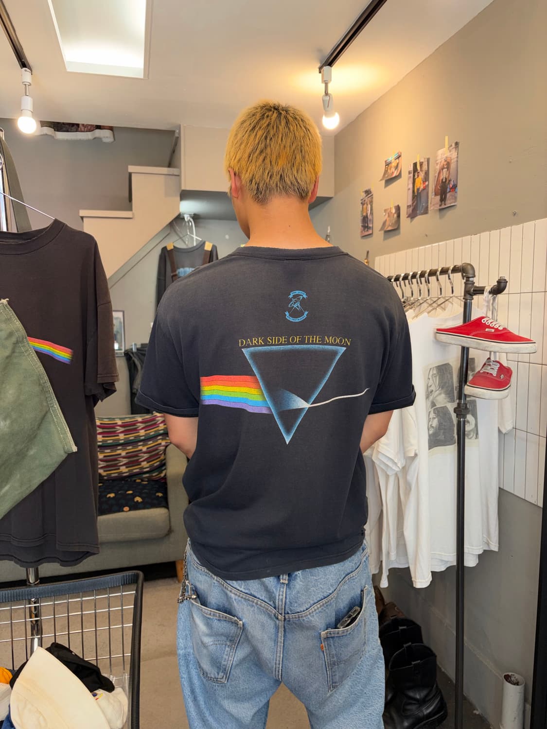 90‘s Pink Floyd artwork faded T-shirt 상품이미지9