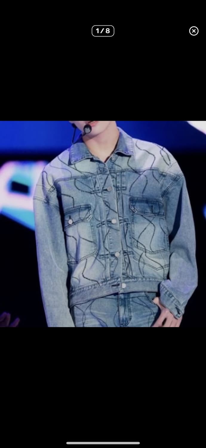 (18FW) 우영미  물결 데님 자켓(46 4장일괄 구매시 이상품 드립니 상품이미지5