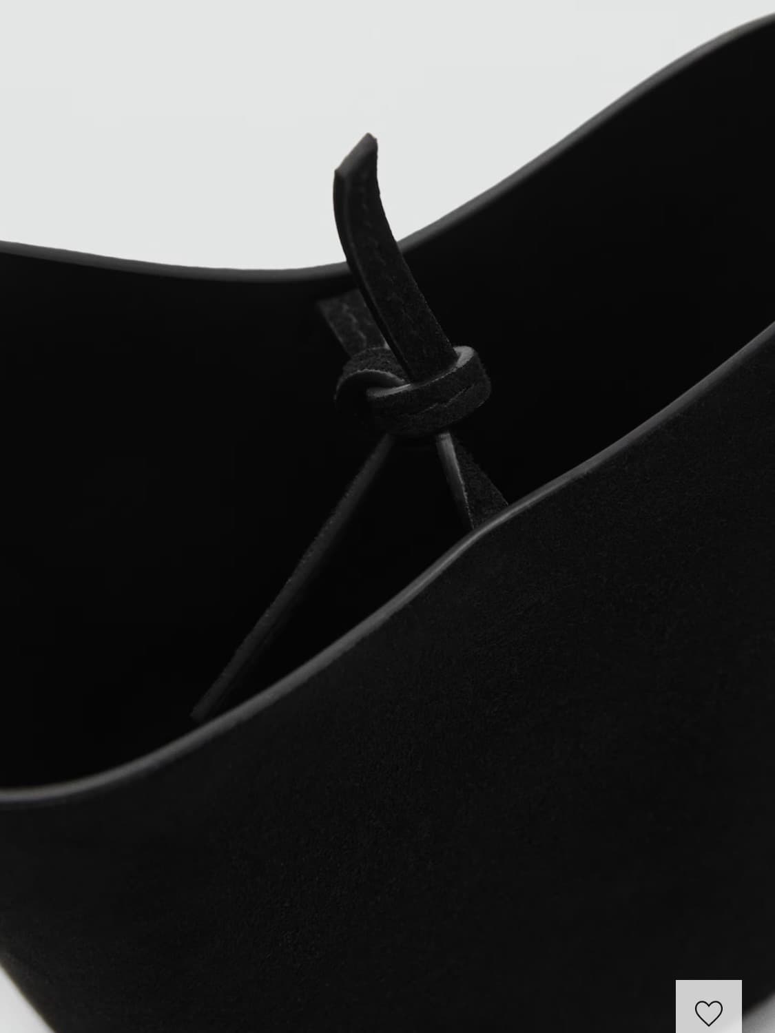 (정가10만9천) Mango 리얼레더 스웨이드 미니백 블랙 상품이미지2