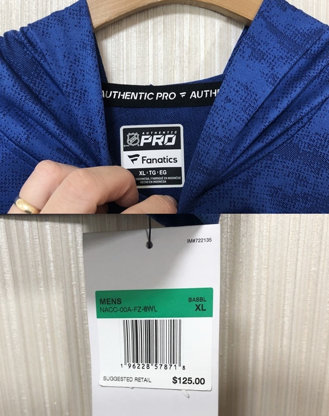 NHL 파나틱스X나이키 어센틱프로 버팔로세이버스 후드티셔츠 XL(해외) 상품이미지4