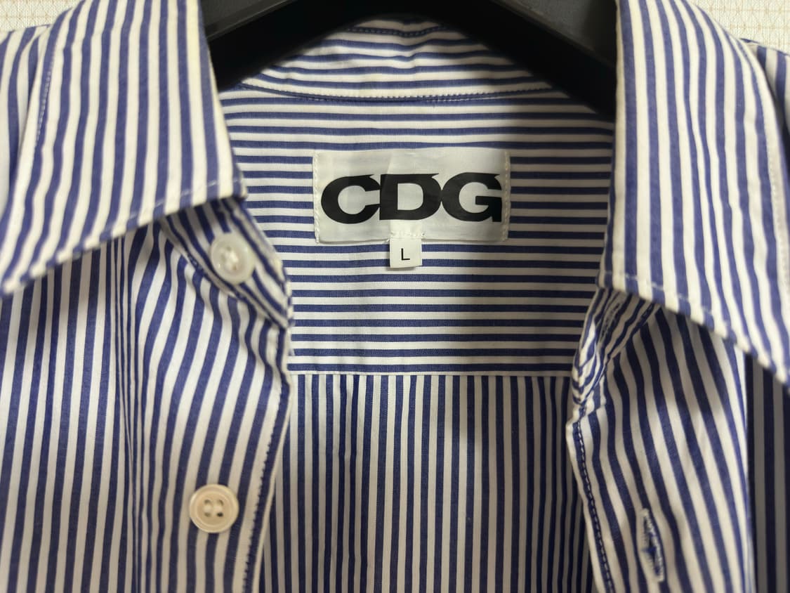 (L)CDG 블루 스프라이트 포켓 셔츠 상품이미지3