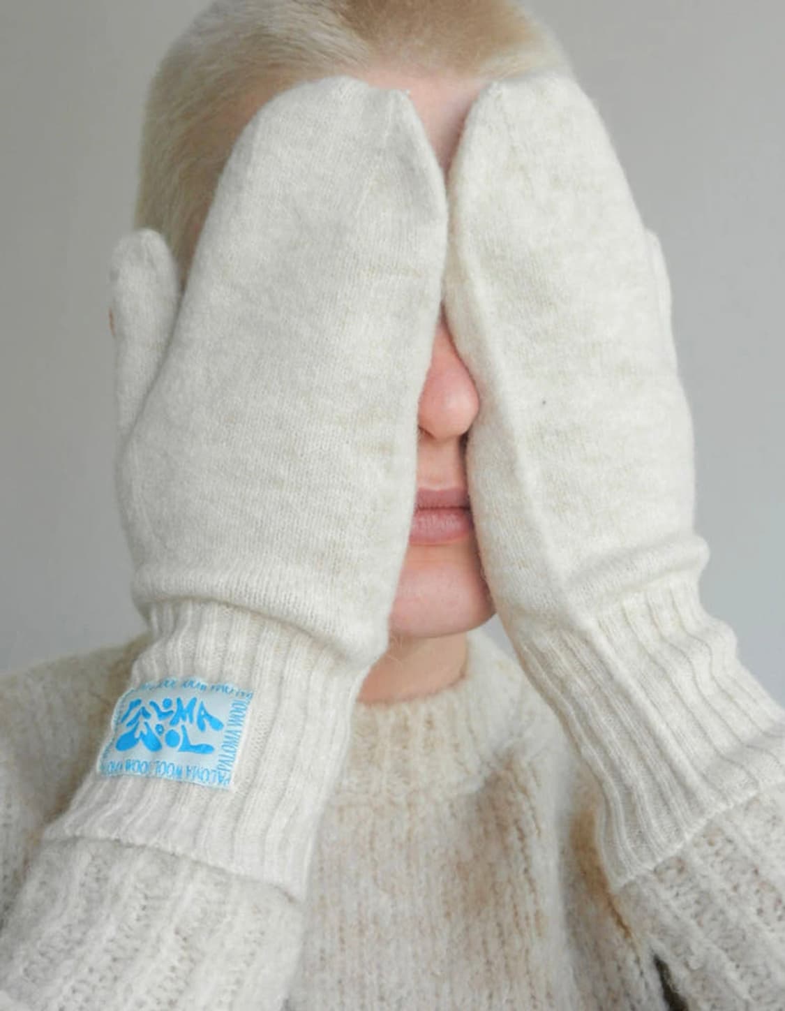 팔로마울 니트 장갑 에크루 상품이미지1