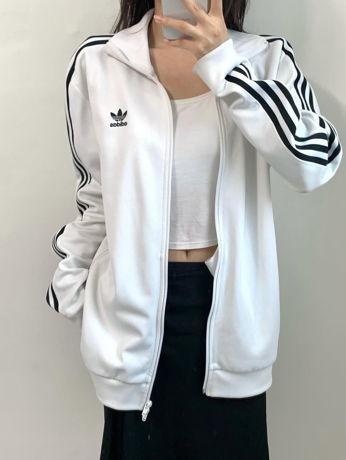 Adidas 아디다스 화이트 베켄바우어 트랙탑 상품이미지1