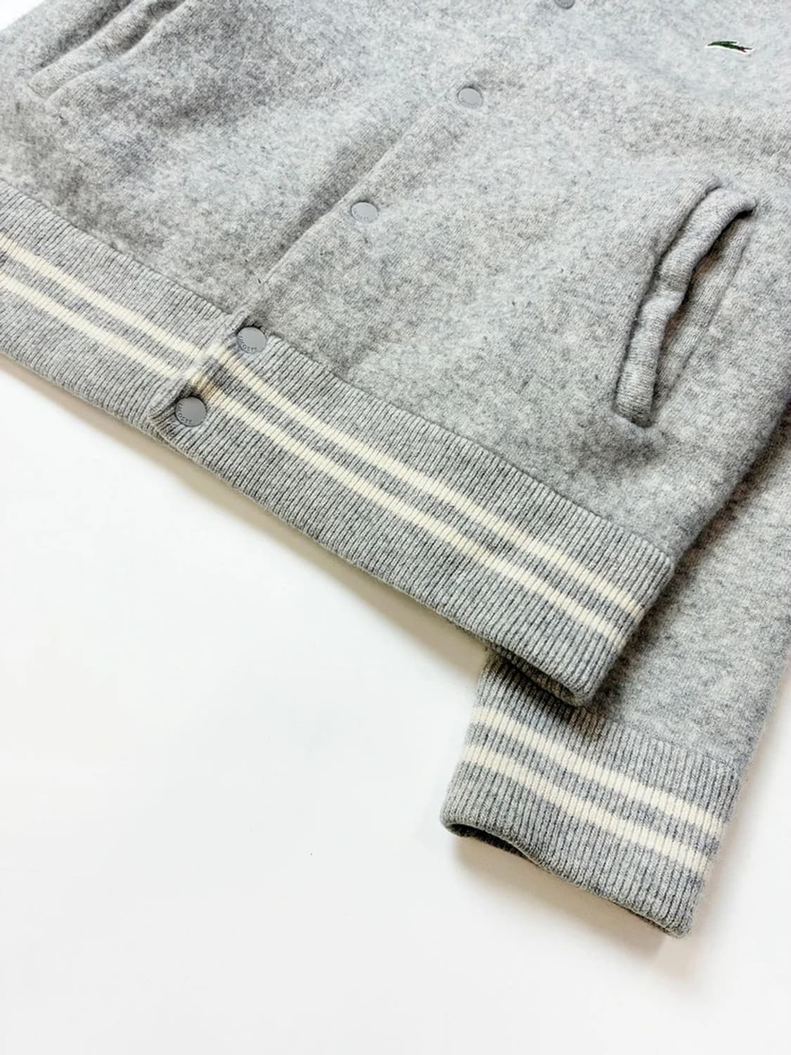 라코스테 23FW 울 멜란지 니트 바시티 자켓 PN5236 상품이미지4