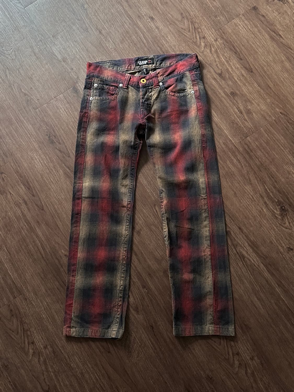 Guess Luxury Jeans 옴브레 체크 트라우저 상품이미지7