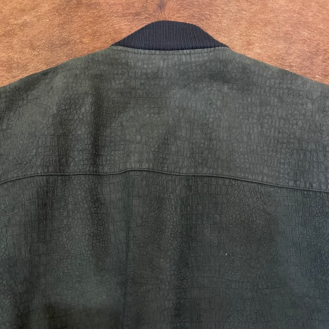 90's 빈티지 레더 블루종 상품이미지8