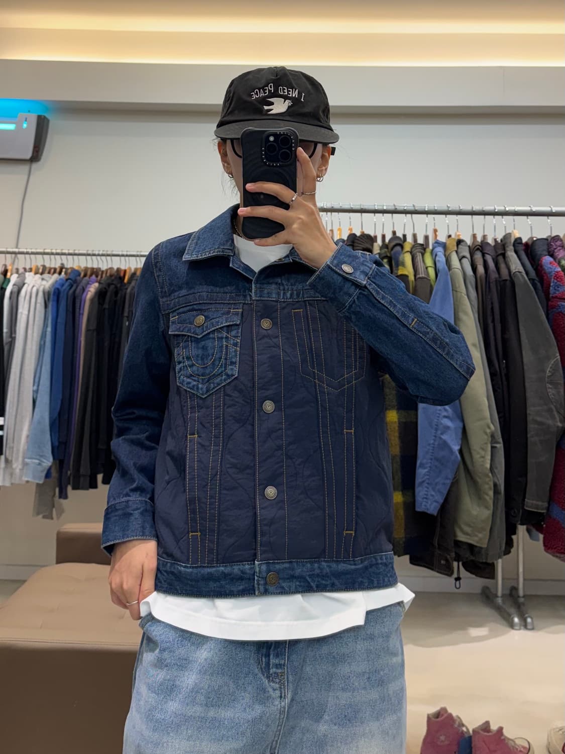 22FW 트루릴리젼 나일론 데님 믹스 자켓 상품이미지6