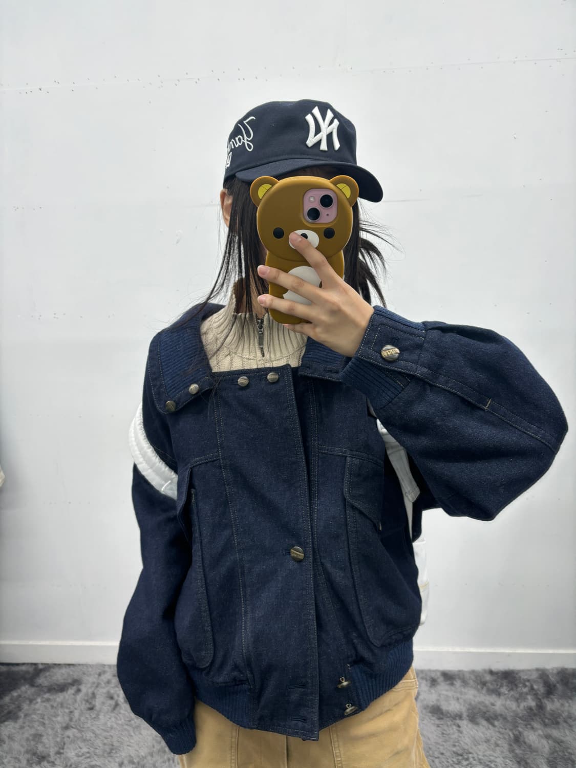 L.L.bean 꽈배기 니트 집업 상품이미지4