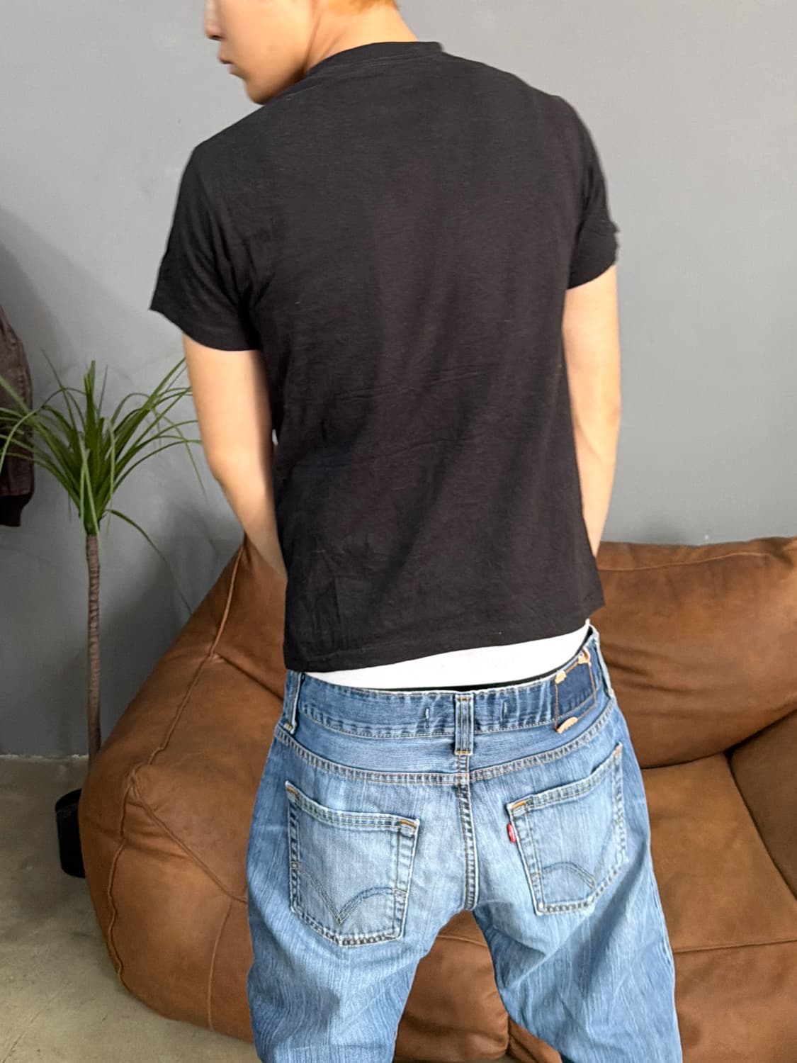 00’s 빈티지 블랙 힙합 그래픽 프린팅 반팔티 상품이미지3