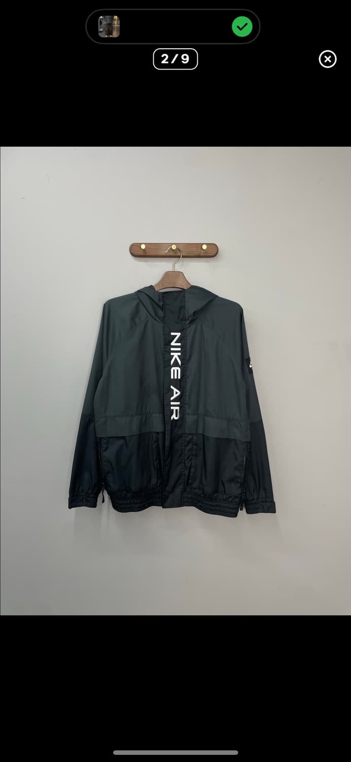 나이키 에어 우븐 후드 블랙 바람막이 A2848 상품이미지2