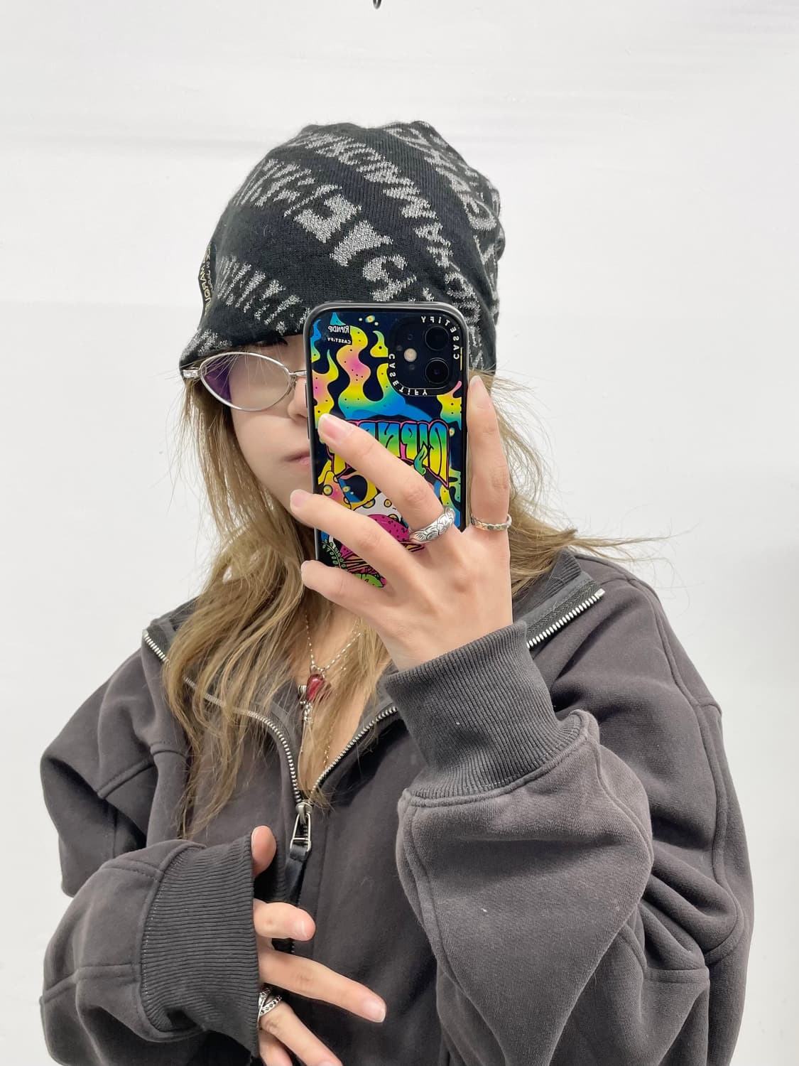 락시크 글리터 레터링 비니 상품이미지5