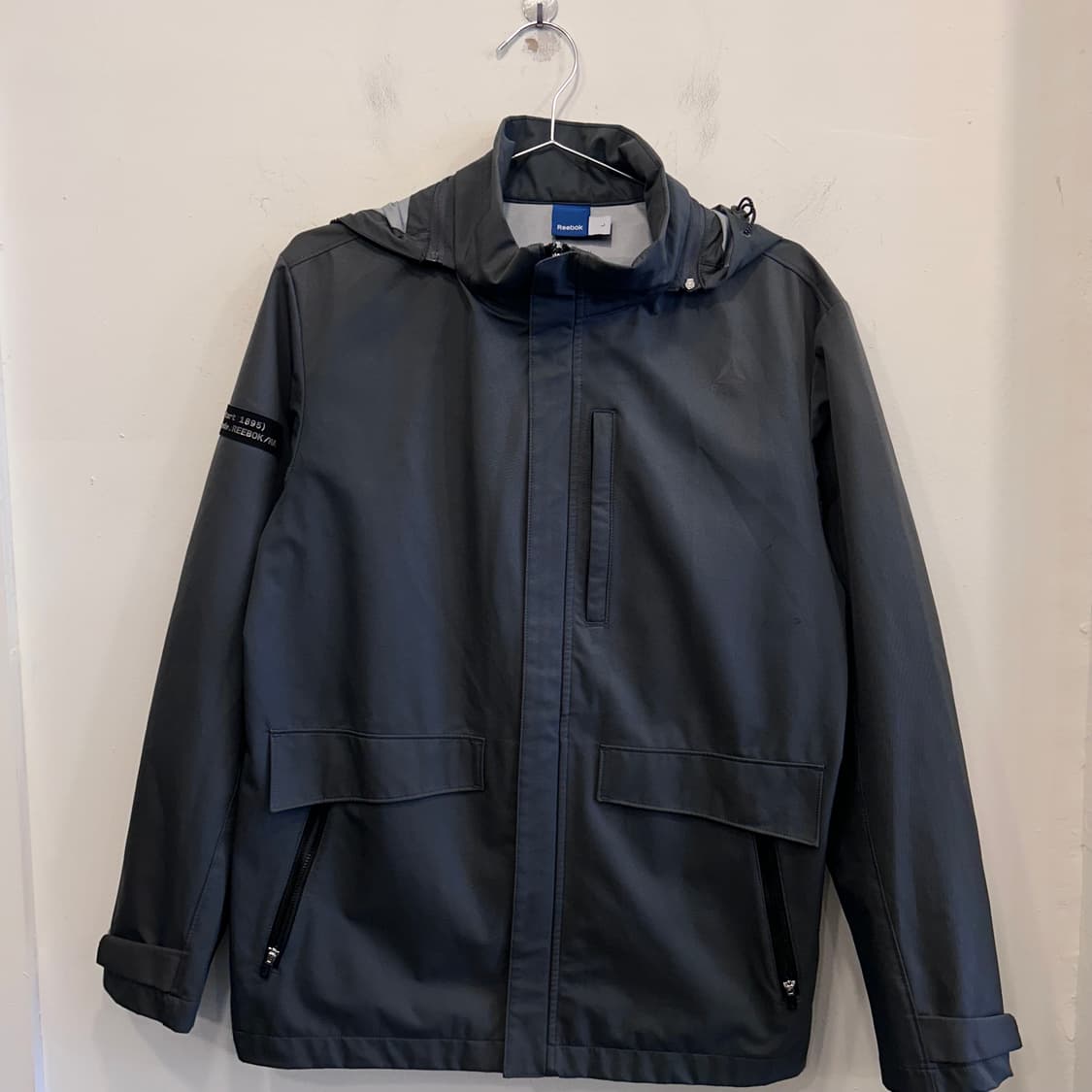 리복 스트레치 코튼 이너메쉬 후드 바람막이 상품이미지2